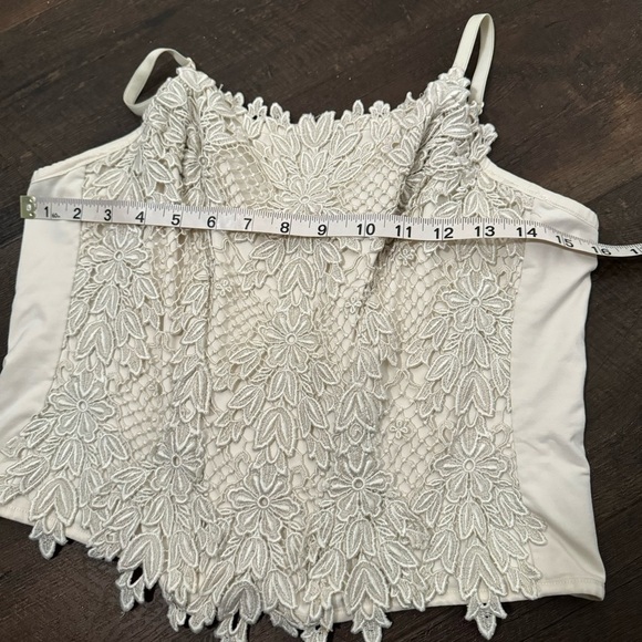 Flora nikrooz handmade lace eyelet corset XL - Picture 6 of 7
